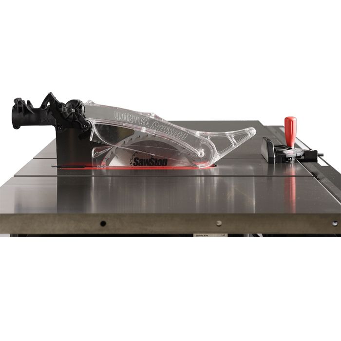 Woodworker using SawStop Professional Cabinet Saw