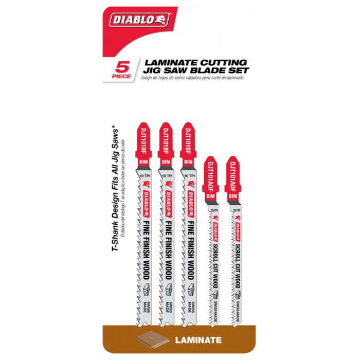 Freud Diablo DJT505 14T Bi‑Metal T‑Shank Jig Saw Blade Set for