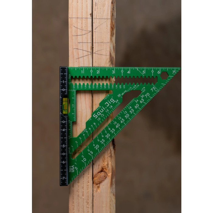 Squi.Jig Fusion 7.5 inch Pro Square - Green, Made in the USA
