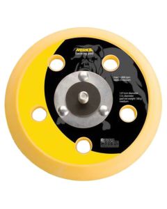 Mirka 105GV 5" 5-Hole H and L 5/16" x 24 Vacuum Backup Pad