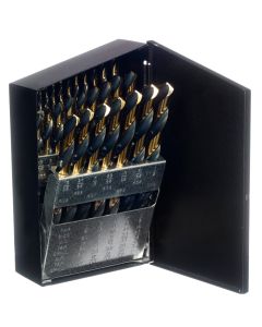 Champion Cutting Tool 129-XGO, 1/16" to 1/2" 29 Piece Black & Gold Drill Bit Set