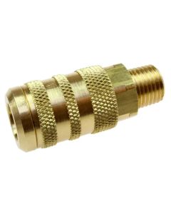Coilhose Pneumatics 15X4M 1/4"MPT 6-Point Industrial Coupler