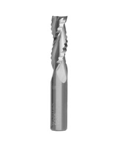 Vortex Tool 1638, 3/8" x 1" DE Upcut Right Hand Roughing Castle Router Bit