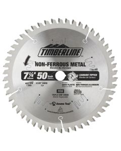 Timberline 185-505 7-1/4" Carbide Tipped Aluminum & Non-Ferrous Saw Blade with Diamond Knockout