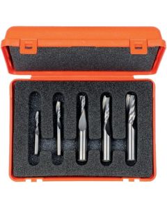 CMT Tools 192.000.02, 5 Piece Solid Tungsten Carbide Downcut Spiral Router Bit Set