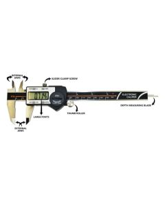 Big Horn 19202Q 6'' Stainless Steel Digital LCD Digital Caliper