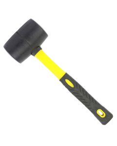 Big Horn 19300 32oz Rubber Mallet with Fiberglass Handle