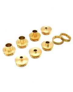 Big Horn 19604 9 Piece Brass Template Guide Set