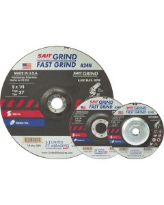 United Abrasives - SAIT 20060 4-1/2" A24N Fast Grinding Wheel