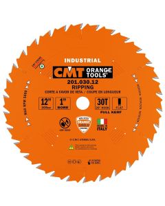 CMT Tools 201.030.12, 12" x 0.126" x 0.087" x 1" Ripping Circular Saw Blade