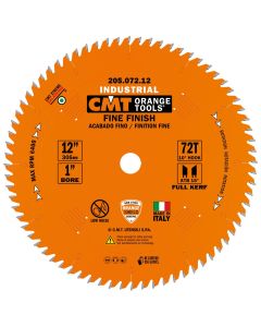 CMT Tools 205.072.12, 12" x 0.126" x 0.087" Fine Finish Circular Saw Blade