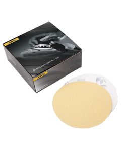 Mirka 23-332-120 Gold 5" P120 Grit PSA Abrasive Disc, 100 Piece