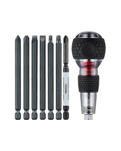 Vessel Tools 238HWB7PU, Impact & Out Screwdriver & 7-Piece Bit Set