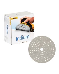 Mirka 24-5MH-120 Iridium 5" 120 Grit Vacuum Grip Abrasive Disc, 50 Piece