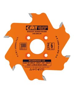 CMT Tools 240.006.04, 4" x 0.156" 6T Biscuit Joiner Circular Saw Blade