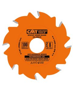 CMT Tools 241.008.04, 4" x 0.156" 8T Biscuit Joiner Circular Saw Blade