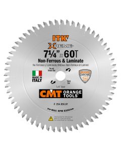 CMT Tools 254.056.07, 7-1/4" x 0.098" Non-Ferrous & Laminate Circular Saw Blade