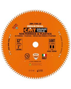 CMT Tools 284.720.12, 12" x 0.126" Thin Stock Non-Ferrous Metal & Plastic Blade