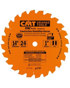 CMT Tools 286.024.14, 14" x 0.138" x 0.110" Construction/Demolition/Rescue Saw Blade