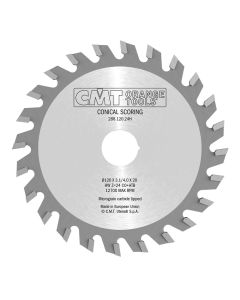 CMT Tools 288.100.20H, 100mm x 20mm Industrial Conical Scoring Saw Blade