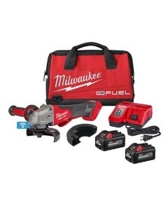 Milwaukee 2882-22 M18 Fuel 4-1/2"/5" Braking Grinder w/One-Key Paddle Switch