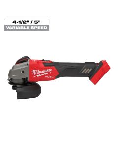 Milwaukee 2889-20, M18 Fuel 4-1/2" / 5" Variable Speed Braking Grinder, Slide Switch Lock-On