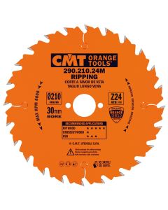 CMT Tools 290.210.24M, 8-1/4" x 0.110" RIP Circular Saw Blade for Portable Machines