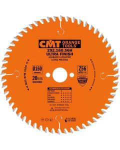 CMT Tools 292.160.56H, 160mm Ultra Finish Circular Saw Blade for Plywood & Melamine