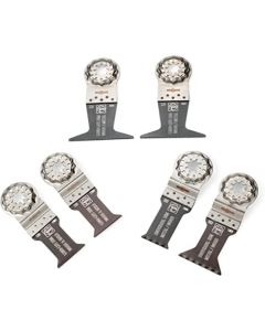 Fein 35222967010 StarLock Wood and Metal 6 Piece E-Cut Saw Blade Set