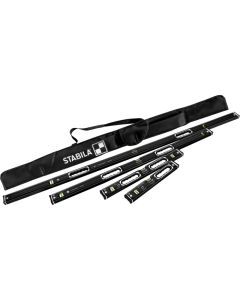 Stabila 37400, 4 Piece Dark Shadow Level set with Case`