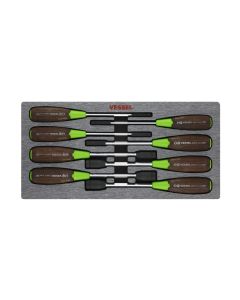 Vessel Tools 3808EVA, 8-Piece Wood-Compo Nut Screwdriver Set