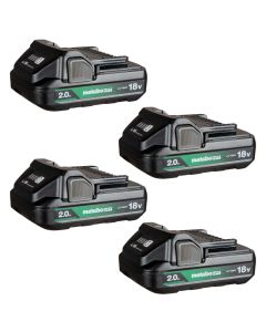 Metabo HPT 381495M, 18V 2.0Ah Lithium Ion Battery, 4/Pack