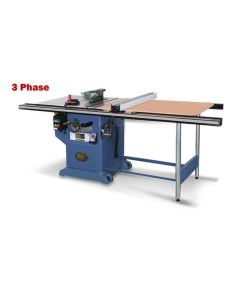 Oliver Machinery 4016.004-A001, 10" 5HP 3Ph Heavy Duty Table Saw w/Side Table w/52" Rail