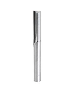 Amana Tool 43608 1/4" Solid Carbide Double Straight 'V' Flute Plastic Cutting Router Bit