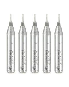 Amana Tool 45190-5, 1/16" x 1/4" x 1-5/8" 2FL SC Router Bit, 5/Pack