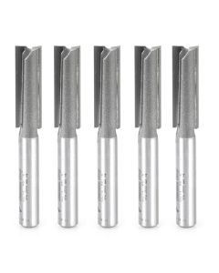 Amana Tool Corp. 45214-5, 5 Piece 5/16"Dia x 1/4"Shk 2F Router Bit Set
