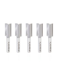 Amana Tool 45226-5, 1/2" x 1/4" x 2-1/8" 2FL CT Straight Plunge Router Bit, 5/Pack