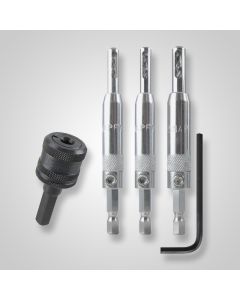 Snappy 45400 1/4" Hex Hinge Bit & Quick Change Chuck Set