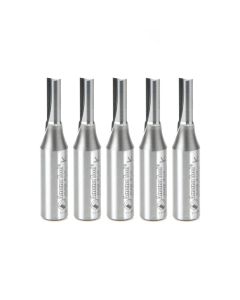 Amana Tool 45408-5, 1/4" x 1/2" x 2-1/2" 2FL SC Straight Plunge Router Bit, 5/Pack