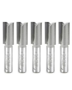 Amana Tool 45432-5, 5/8" x 1/2" x 2-7/8" 2FL CT Straight Plunge Router Bit, 5/Pack