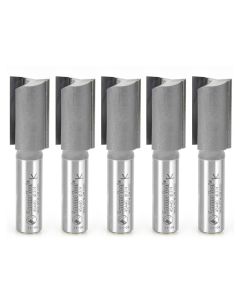 Amana Tool 45440-5, 3/4" x 1/2" x 2-7/8" 2FL CT Straight Plunge Router Bit, 5/Pack