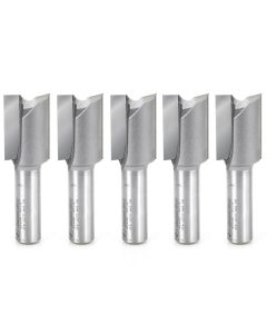 Amana Tool 45446-5, 7/8" x 1/2" x 2-7/8" 2FL CT Straight Plunge Router Bit, 5/Pack