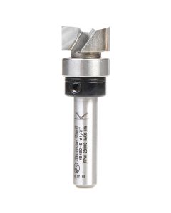 Amana Tool 45460-S 1/2" x 1/4" Carbide Tipped Flush Trim Plunge Template Router Bit with Upper Ball Bearing