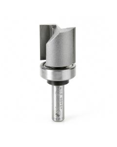 Amana Tool 45466 3/8" Carbide Tipped Flush Trim Plunge Template Router Bit with Upper Ball Bearing