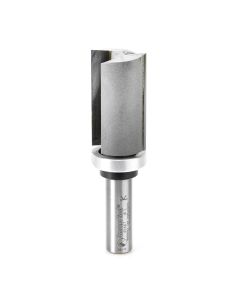 Amana Tool 45467 1-3/4" Carbide Tipped Flush Trim Plunge Template Router Bit with Upper Ball Bearing