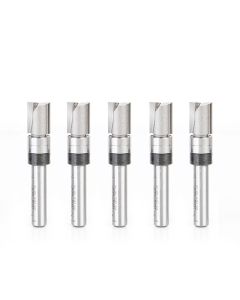 Amana Tool 45475-5, 3/8" x 1/4" x 2" Flush Trim Plunge Router Bit, 5/Pack