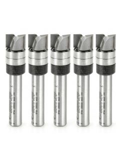 Amana Tool 45475-S-5, 3/8" x 1/4" x 1-3/4" Flush Trim Plunge Router Bit, 5/Pack