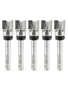 Amana Tool 45481-5, 1/2" x 1/4" x 2-1/4" Flush Trim Plunge Router Bit, 5/Pack
