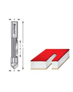 Panel Pilot Router Bit, Single Flute