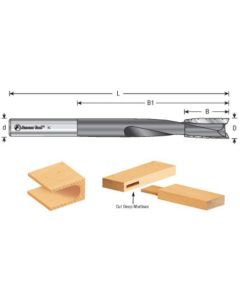 Up-Shear Slot Mortiser Router Bit